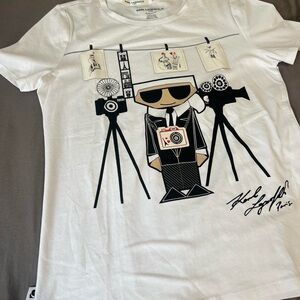 White Karl Lagerfeld shirt Womens XS
